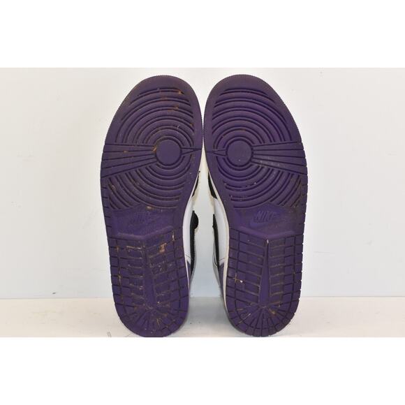 Nike Air Jordan 1 Mid SE White Court Purple Black Men\'s Sz 9 852542-105 main image 9